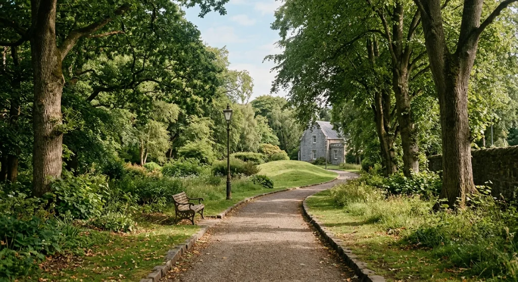 A park near the flat in Alloa