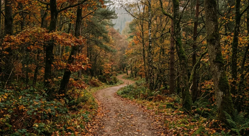 Woodland walks near the flat