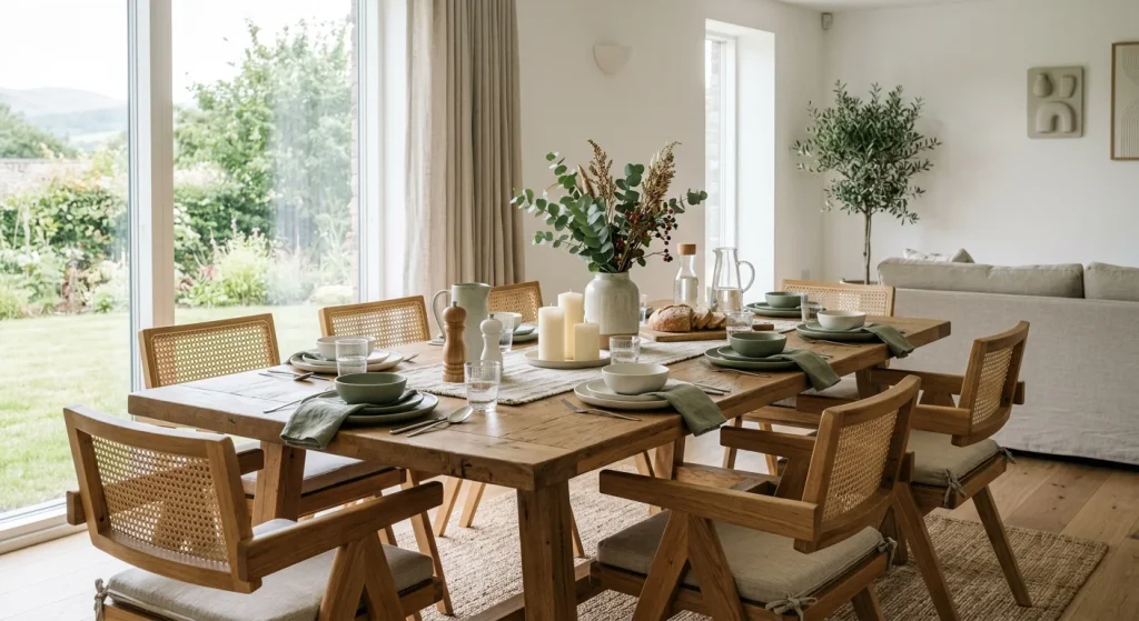 The dining area at Dhuha Retreats